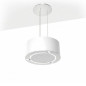 Campana Isla Cata MAGRABA, C, Inox-Blanco, 65cm, 6