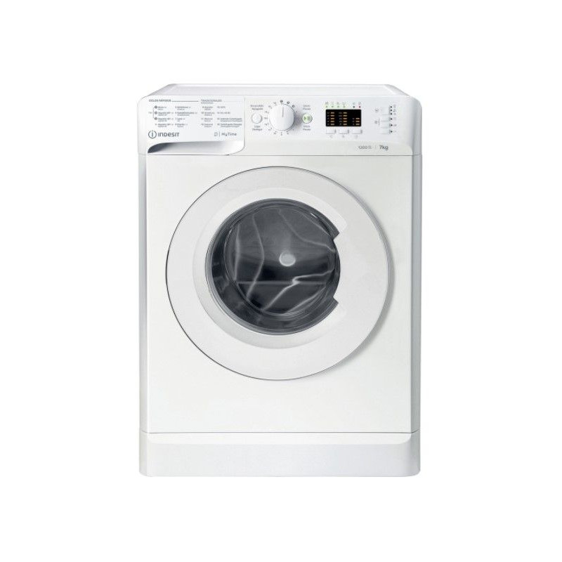 Lavadora Indesit MTWA71252WSPT, 7kg, 1200rpm, E