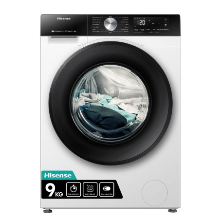 Lavadora Hisense WF3S9043BW3, 9kg, 1400rpm, A