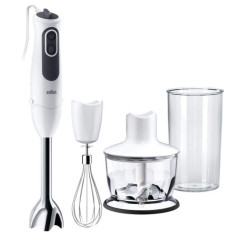 Batidora Brazo Braun MQ3135WH, 750W, Accs, 11v