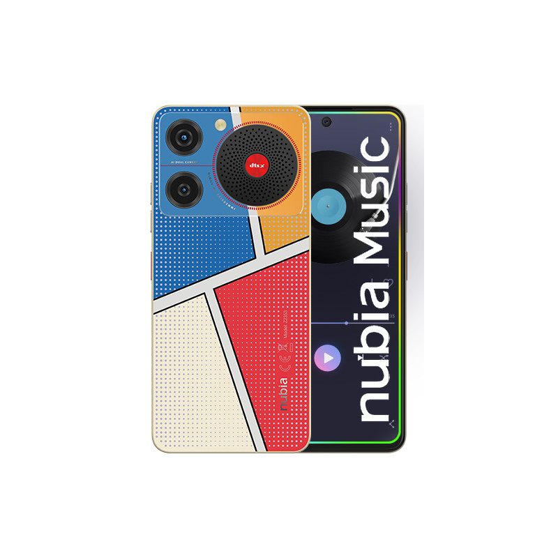 Nubia Music - Pop Art 16,8 cm (6.6) SIM doble Android 14 USB Tipo C 4 GB 128 GB 5000 mAh Multicolor