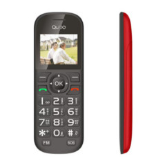 D-1803 4,5 cm (1.77) Negro, Rojo Teléfono para personas mayores