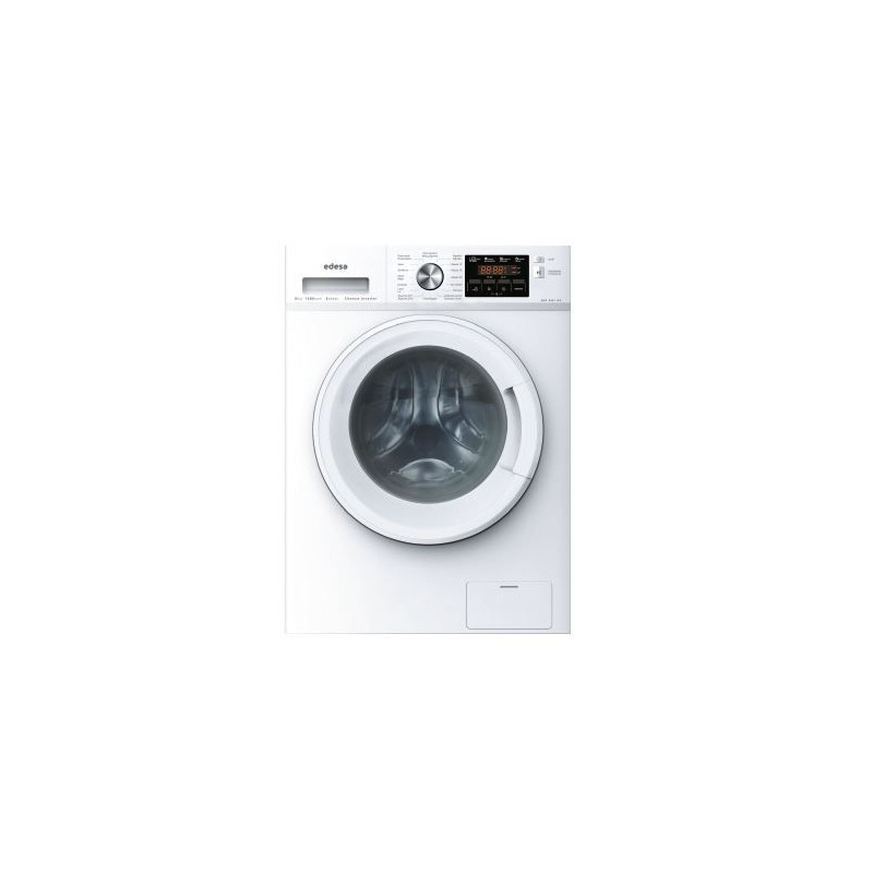 Lavadora Edesa EWF8401WH, 8kg, 1400rpm, B, Blanco