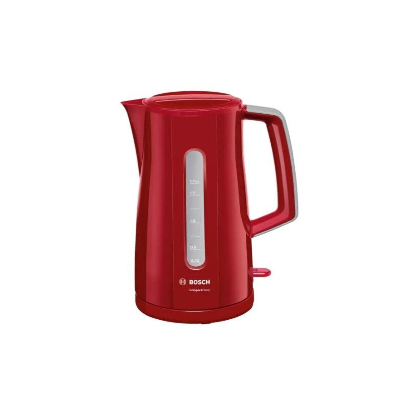 Hervidor Bosch TWK3A014, 1,7L, 2400w, rojo