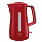 Hervidor Bosch TWK3A014, 1,7L, 2400w, rojo