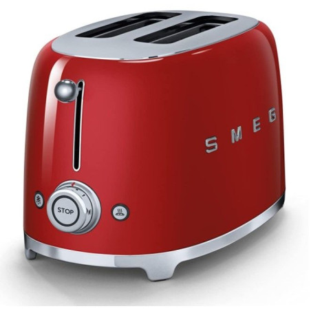 Tostador Smeg TSF01RDEU, 50 style 2 rebanadas rojo