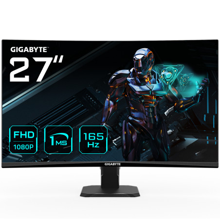 GS27F 27 Monitor de Juego FHD - 1920 x 1080 (FHD), 165Hz, 1ms, 300 cd/m2, FreeSync Premium, HDR Ready, HDMI 2.0, Displayport 1.4