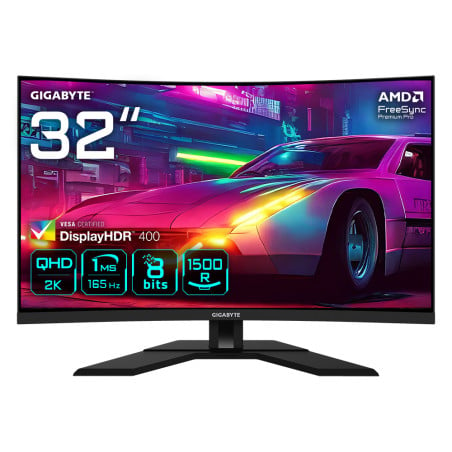 M32QC 31.5 Monitor de Juego Curvo QHD - 2560 x 1440 (QHD), 1500R, 165Hz, 1ms, 350 cd/m2, FreeSync Premium Pro, Display HDR400, H