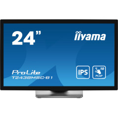 ProLite pantalla para PC 60,5 cm (23.8) 1920 x 1080 Pixeles Full HD LED Pantalla táctil Negro