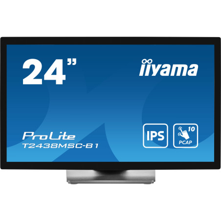 ProLite T2438MSC-B1 pantalla para PC 60,5 cm (23.8) 1920 x 1080 Pixeles Full HD LED Pantalla táctil Negro
