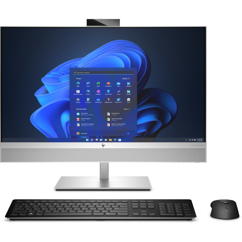 EliteOne 870 G9 Intel® Core i5 i5-14500 68,6 cm (27) 2560 x 1440 Pixeles Pantalla táctil PC todo en uno 16 GB DDR5-SDRAM 512 GB SSD Windows 11 Pro Wi-Fi 6E (802.11ax) Plata