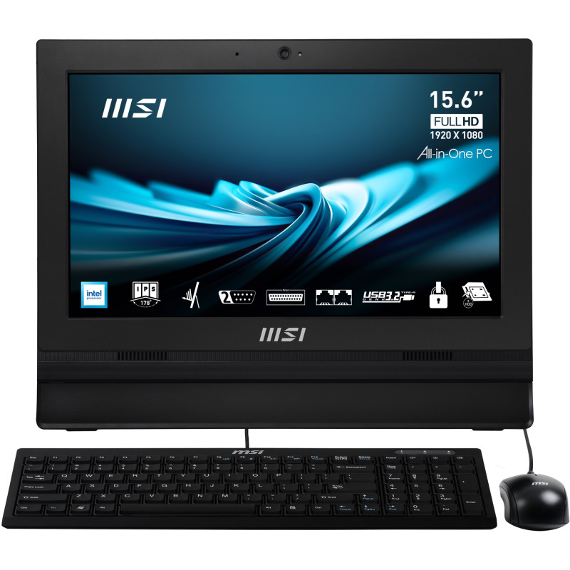 Pro AP162T ADL-007XES All-in-One PC Intel® N N100 39,6 cm (15.6) 1920 x 1080 Pixeles Pantalla táctil PC todo en uno 4 GB DDR4-SDRAM 256 GB SSD Wi-Fi 6 (802.11ax) Negro