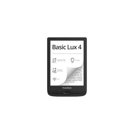 Basic Lux 4 lectore de e-book Pantalla táctil 8 GB Wifi Negro