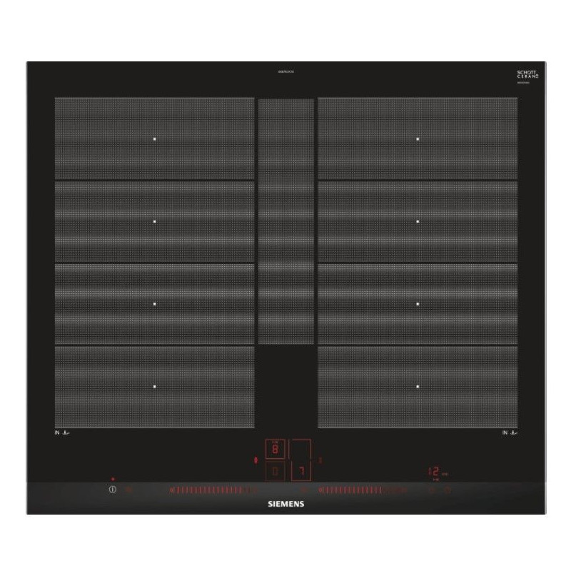 Inducción Siemens EX675LYC1E, 2 zonas, 60cm