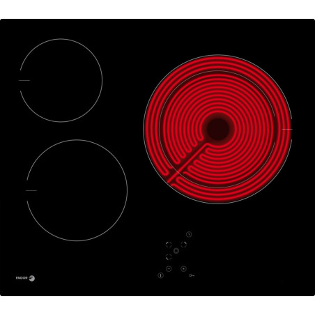 Vitroceramica Fagor 3VFT33AC, 3 zonas, 60cm