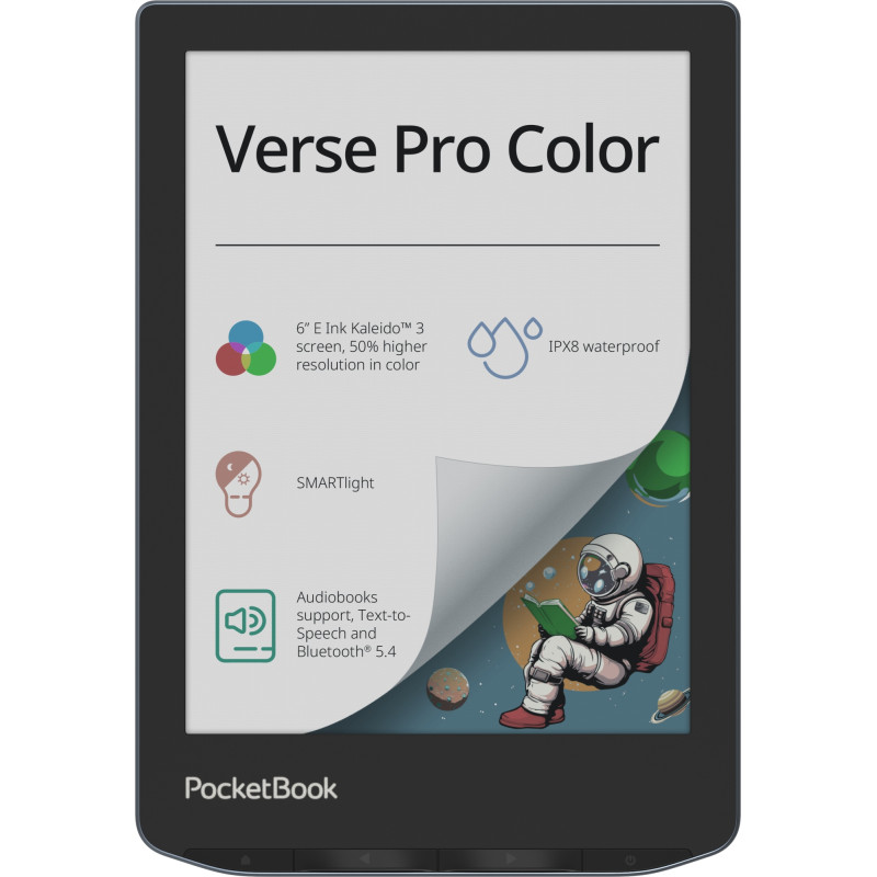 Verse Pro Color lectore de e-book Pantalla táctil 16 GB Wifi Negro, Azul