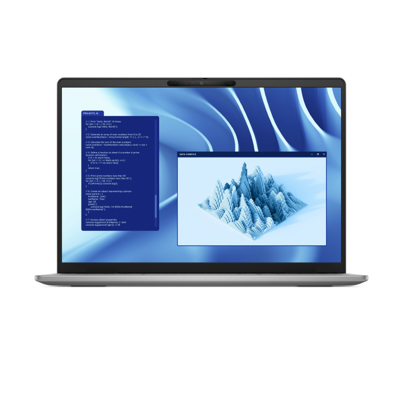 Latitude 7455 Copilot+ PC Snapdragon X1P-64-100 Portátil 35,6 cm (14) Pantalla táctil Quad HD+ 16 GB LPDDR5x-SDRAM 512 GB SSD Wi-Fi 7 (802.11be) Windows 11 Pro Español Gris