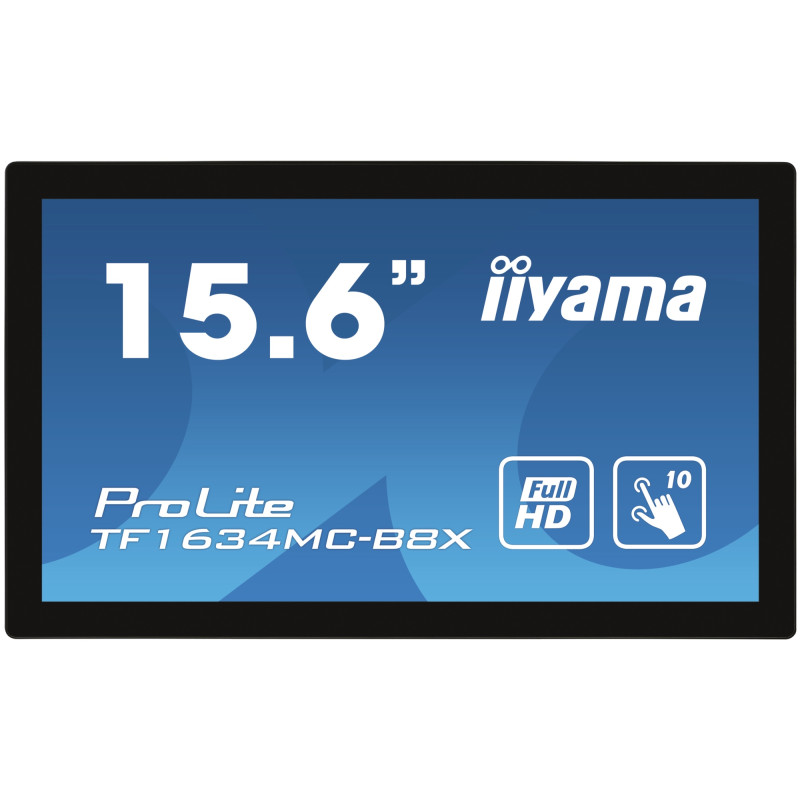 ProLite TF1634MC-B8X pantalla para PC 39,6 cm (15.6) 1920 x 1080 Pixeles Full HD LED Pantalla táctil Multi-usuario Negro