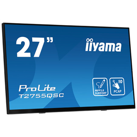 ProLite T2755QSC-B1 pantalla para PC 68,6 cm (27) 2560 x 1440 Pixeles Full HD LCD Pantalla táctil Negro