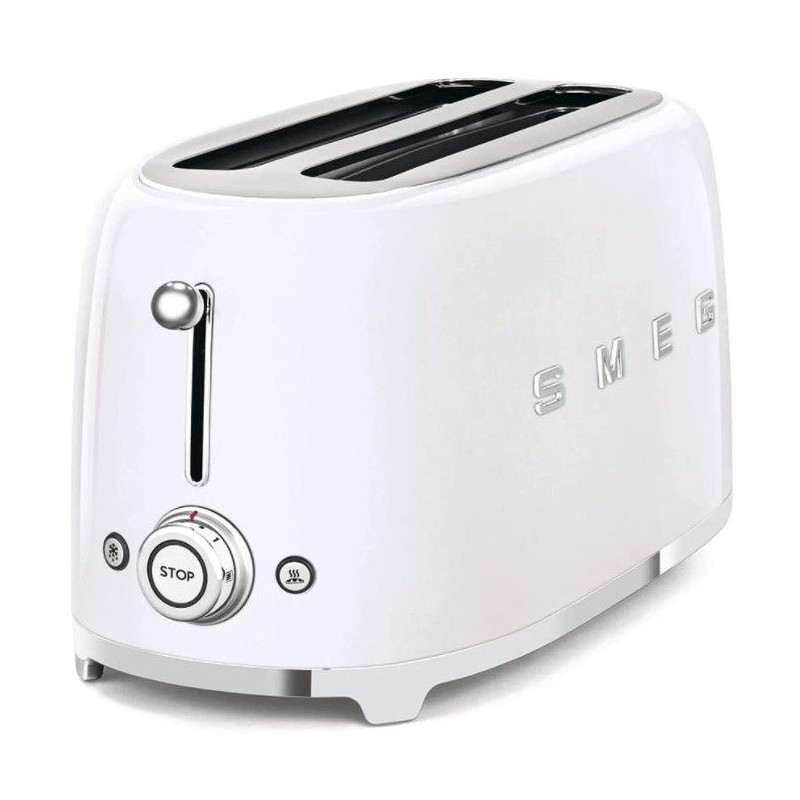 Tostador Smeg TSF02WHEU, 50 style 4 rebanadas blan