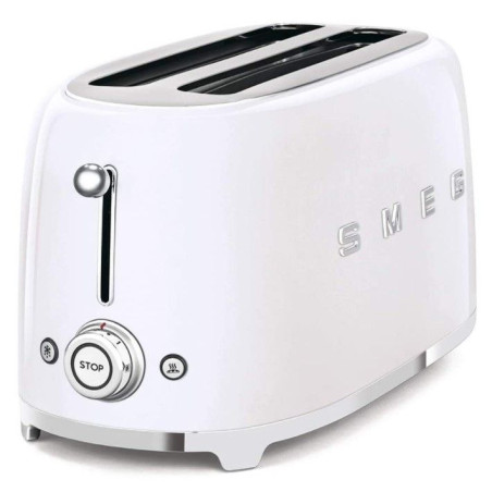 Tostador Smeg TSF02WHEU, 50 style 4 rebanadas blan