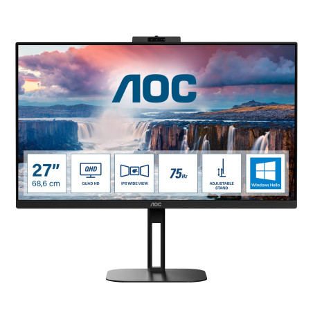 V5 Q27V5CW/BK pantalla para PC 68,6 cm (27) 2560 x 1440 Pixeles Quad HD LED Negro