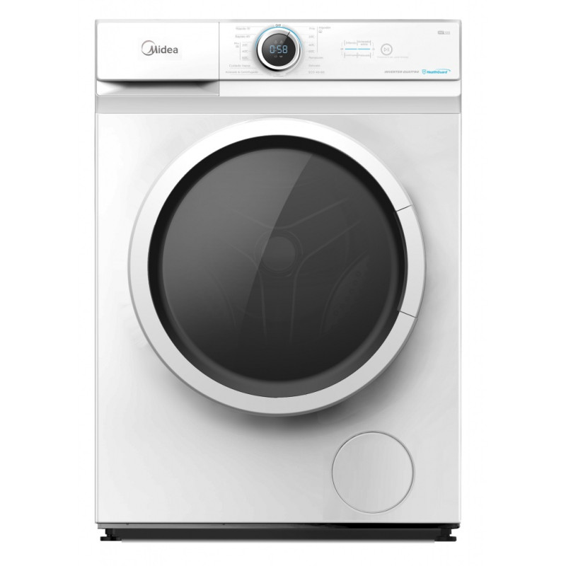 Lavadora Midea MF100W100BAWES, 10Kg, 1400rpm, A,