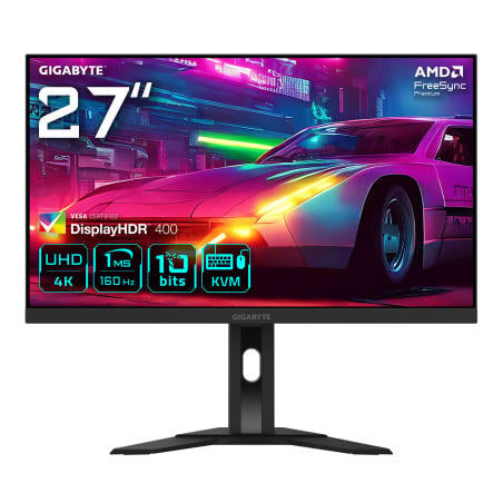 M27UA 27 Monitor de juegos UHD - 3840 x 2160, 160Hz, 1ms, 400 cd/m², FreeSync Premium, HDR listo, HDMI 2.1, DisplayPort 1.4