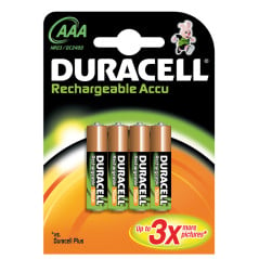 Pila Duracell Recargable AAA LR03 750 mAh B4