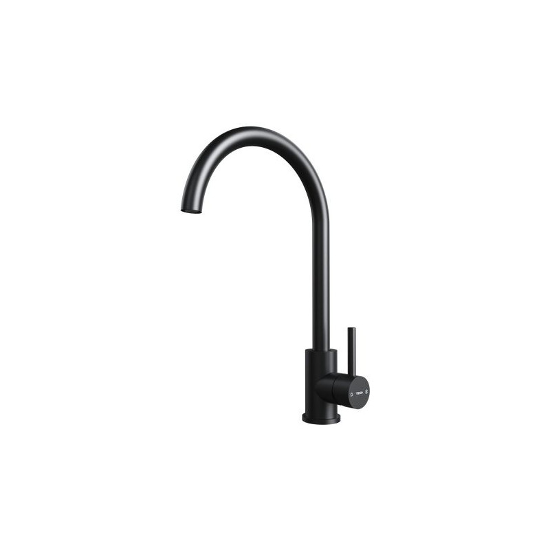 Grifo Monomando Teka UNI9310 NEGRO, Caño Alto