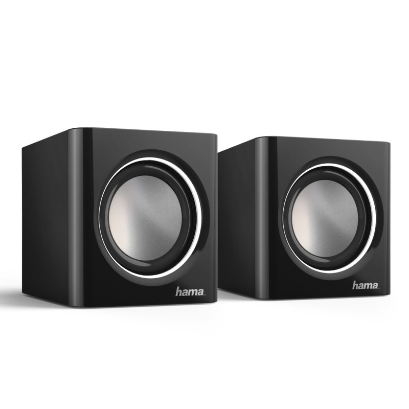 Altavoces Sonic Mobil 185, 3W, conexión jack 3,5mm, control de volumen, Color negro