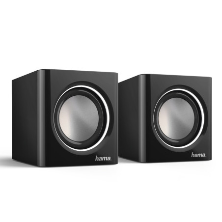 Altavoces Sonic Mobil 185, 3W, conexión jack 3,5mm, control de volumen, Color negro