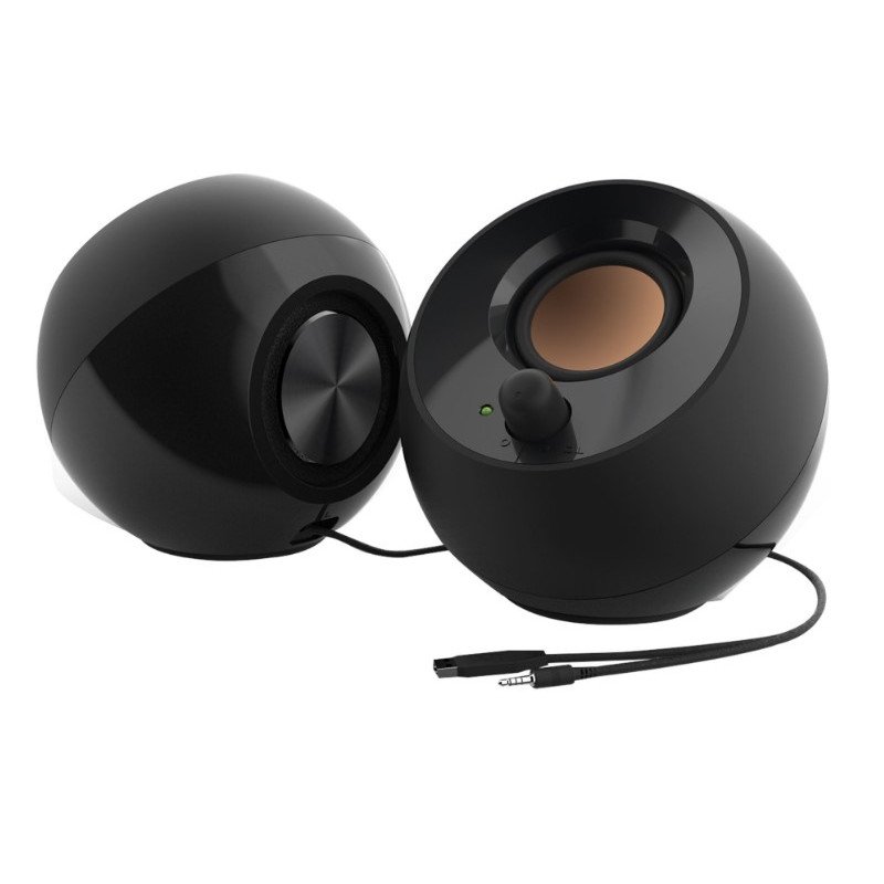 Pebble Negro Alámbrico 4,4 W