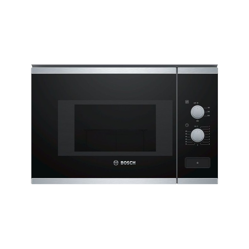 Microondas bosch BFL520MS0, 20l, negro/inox, integ