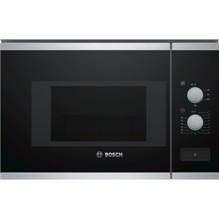 Microondas bosch BFL520MS0, 20l, negro/inox, integ