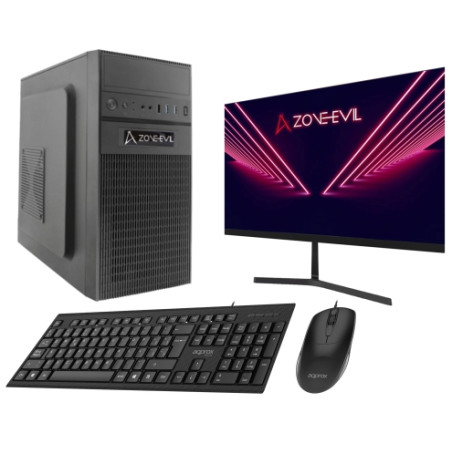 Core Work Intel Core i5 14400/16GB/1TB SSD Nvme Negro + Monitor 24 Teclado y ratón