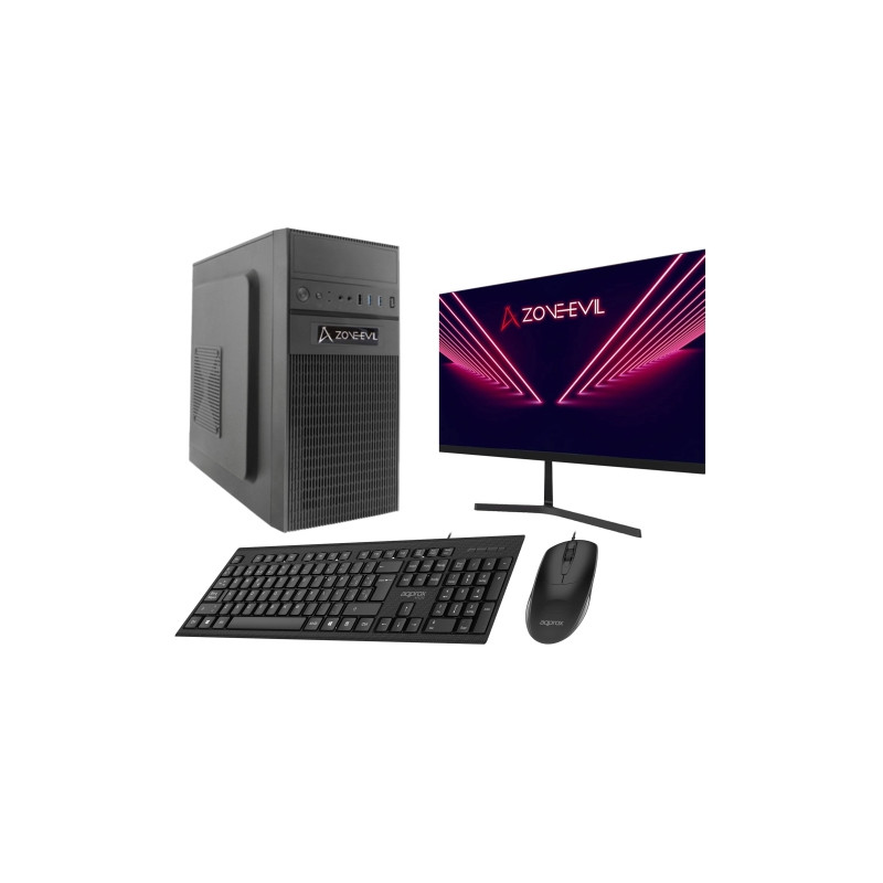 Core Slim Intel Core i5 14400/16GB/1TB SSD Nvme Negro Windows 11 + Monitor 24 Teclado y ratón