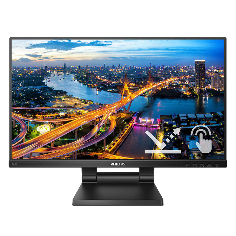 B Line 222B1TC/00 pantalla para PC 54,6 cm (21.5) 1920 x 1080 Pixeles Full HD LED Pantalla táctil Negro