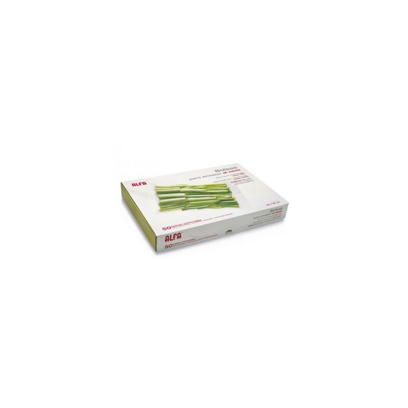 Pack 50 bolsas Envasado Alfa 0MP2514200, 20x30,
