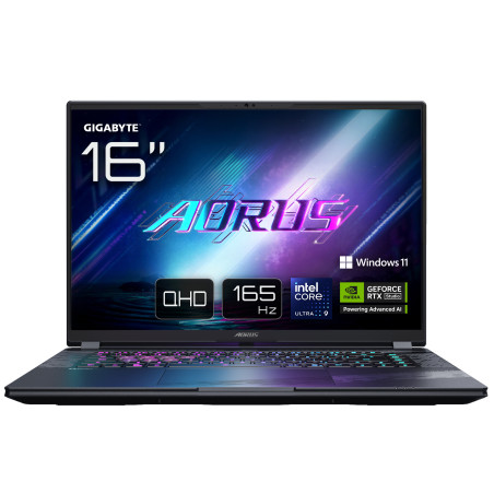 AORUS ELITE 16 BWH Portátil Gaming - 16,0, 165Hz WQXGA, Intel Ultra 9 275HX, NVIDIA RTX 5070, 32GB DDR5 5600MHz, 1TB Gen4 SSD, Win 11 Home, Garantía de 2 años, Dolby Atmos, ELITE 16 BWHC3ESC64SH
