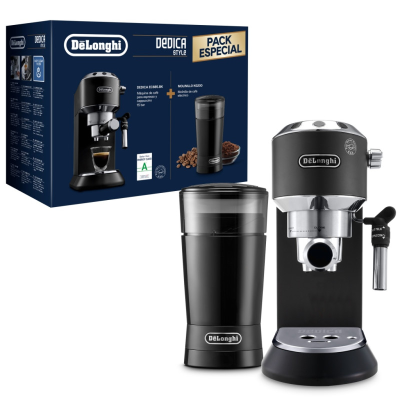 Cafetera Espresso Delonghi EC685BK+Molinillo KG200