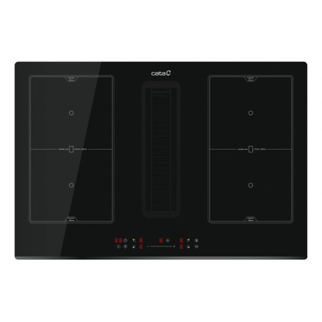 Inducción Cata IAS7024BK, 4zonas, 77x52, Extractor
