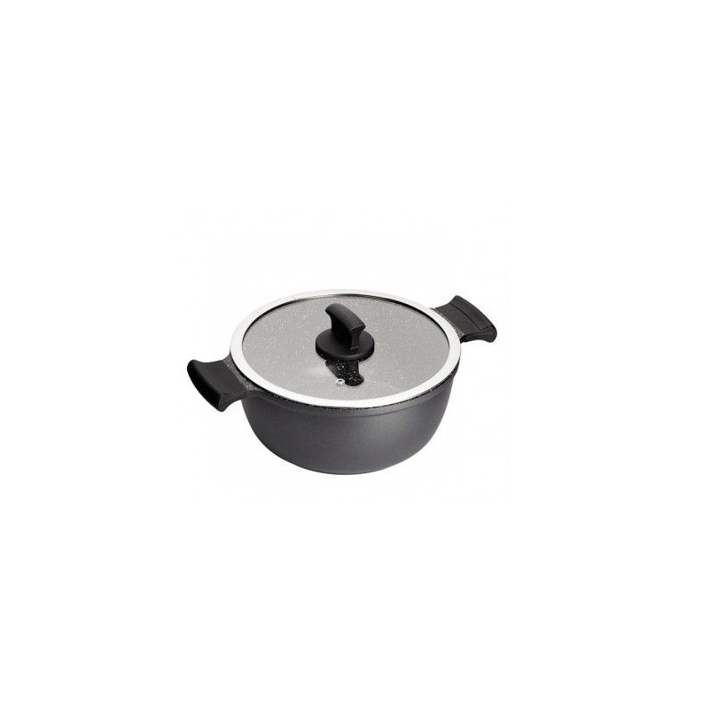 Olla Inoxibar 18160, absolut  black 20cm tapa cris