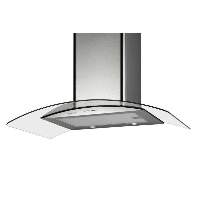 Campana Decorativa Cata GAMMA900, Inox-Cristal,