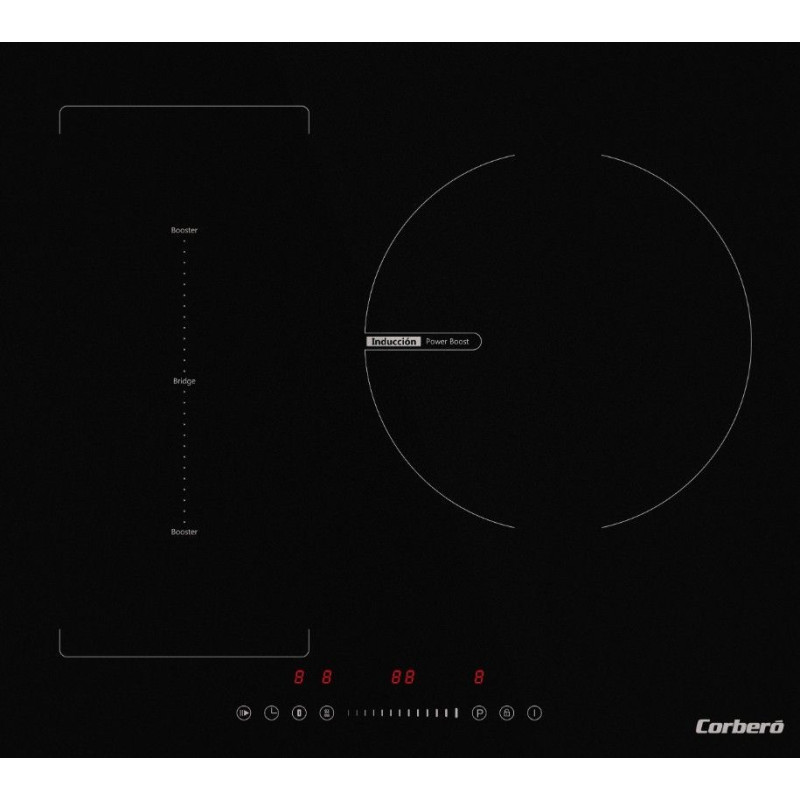 Induccion Corbero CCIG373FLEX, 3 Zonas, 60cm, Zona