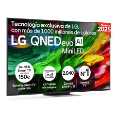 Tv LG 65QNED87A6B, 65\", MINILED 120Hz, 4K, Smart T