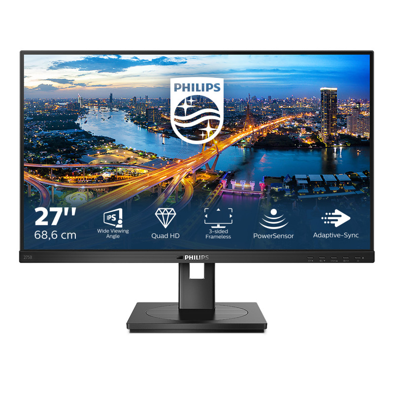 B Line 275B1/00 pantalla para PC 68,6 cm (27) 2560 x 1440 Pixeles 2K Ultra HD LCD Negro
