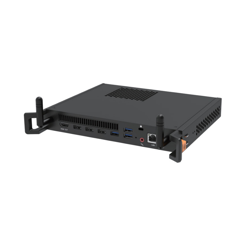 MT71E PCs/estación de trabajo Intel® Core i5 i5-12450H 12 GB DDR4-SDRAM 256 GB Windows 11 Pro Chasis montado en bastidor Mini PC Negro