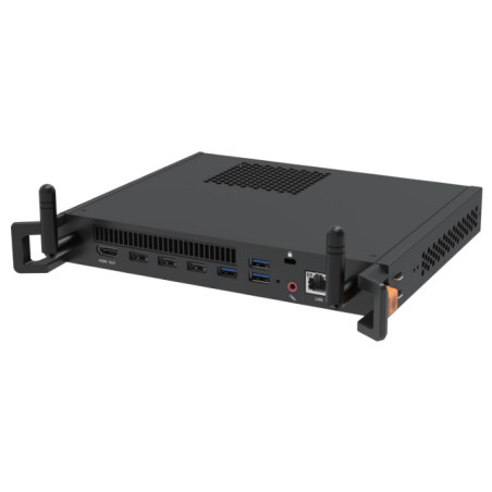 MT71E PCs/estación de trabajo Intel® Core i5 i5-12450H 12 GB DDR4-SDRAM 256 GB Windows 11 Pro Chasis montado en bastidor Mini PC Negro