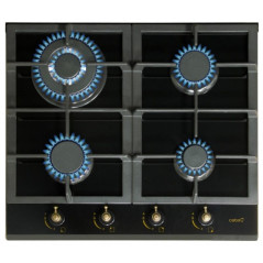Encimera Cata RCI631BK, Cristal, 4 fuegos, Hierro